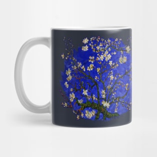 Van gogh abstract Daisy with Blue Background Mug